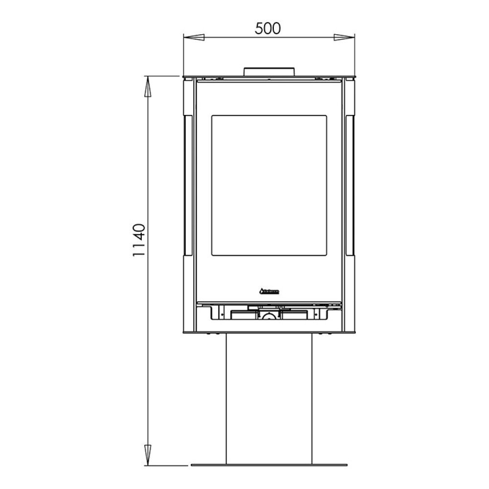 Braskamin Aduro 9.3 Lux Edition, 6 kW, vue 7