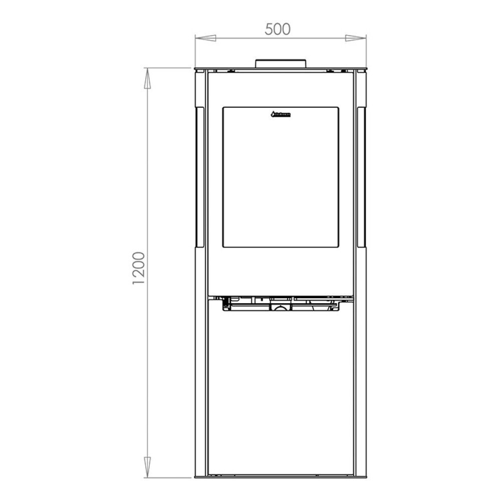 Aduro Hybrid H1 braskamin 7KW, vue 7