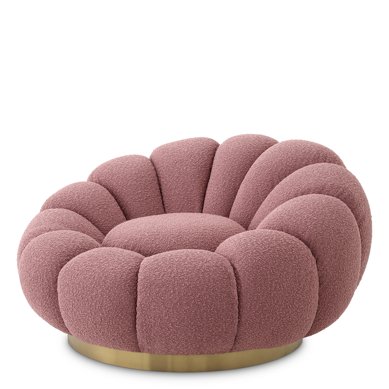 Fåtölj Mello Bouclé Rose från Eichholtz, vue 8