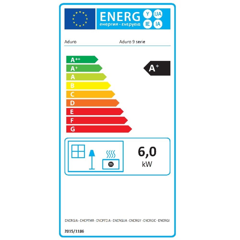 Braskamin Aduro 9 Air, 6 kW, vue 2