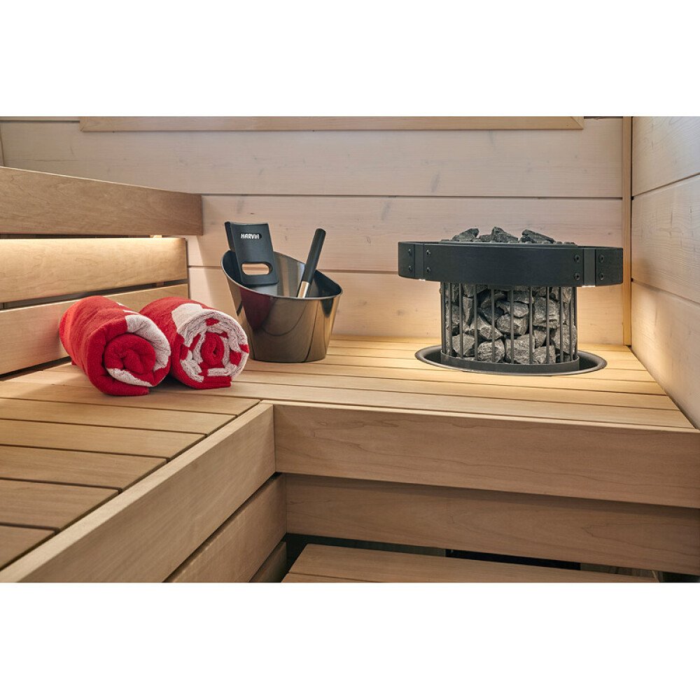 Bastuaggregat Harvia Legend WiFi 10,8 kW, svart, vue 3