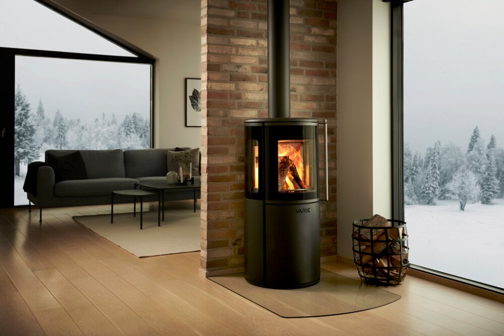 Varde Nordic 9 Air braskamin 6,2 kW, mattsvart, vue 2
