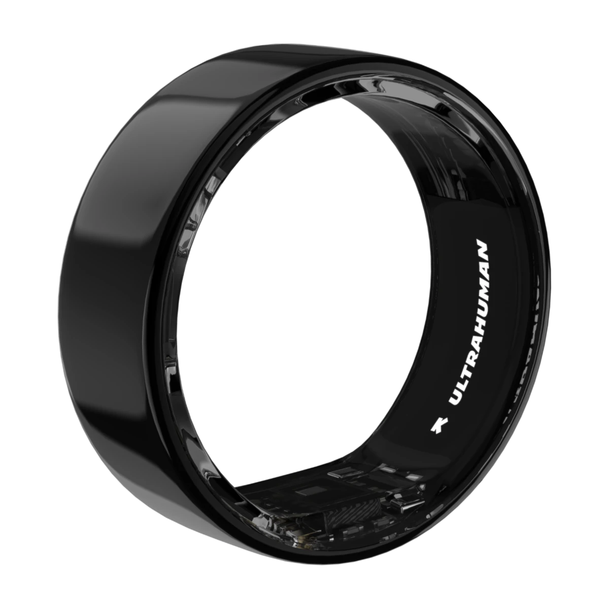 Ultrahuman Ring AIR, uppkopplad ring, Aster Black, vue 3