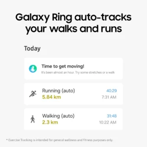 Samsung Galaxy Ring, smart ring i Titanium Silver