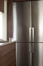 Bertazzoni Professional kombinerad kyl och frys, 60 cm bred, 201 cm hög, med metallkylning
