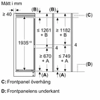 Bosch KBN96NSE0 integrerad kyl/frys