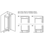 Bosch KBN96NSE0 integrerad kyl/frys, vue 3