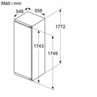 Bosch Serie 6 integrerat kylskåp KIR81ADD0, vue 3