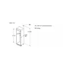 Bosch integrerad kyl och frys KIN86NSE0 Serie 4, 177 cm, NoFrost och VitaFresh