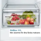 Bosch integrerat kylskåp KIR81VFE0 Serie 4, 177 cm, VitaFresh och SoftClose, vue 8
