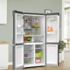 Bosch Serie 6 KFN96AXEA 183 cm kyl/frys med dubbla dörrar, VitaFresh XXL Pro, vue 7