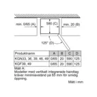 Bosch kyl och frys KGN33NWEB, vue 2
