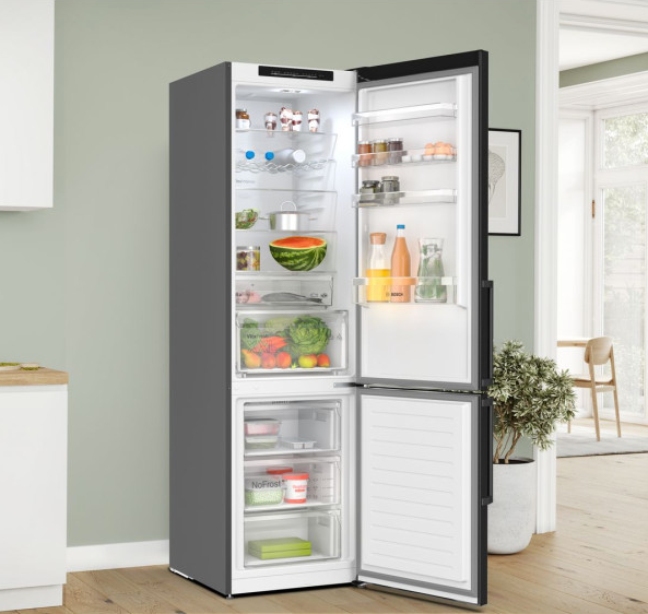 Bosch KGN39OXBT kyl och frys med VitaFresh NoFrost, vue 3