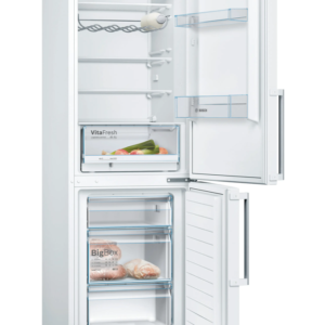 Bosch fristående kyl och frysskåp KGV366WEP med LowFrost och LED-belysning