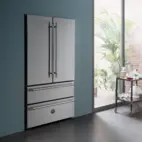 Bertazzoni Heritage kylskåp med frys, två fryslådor och integrerad ismaskin