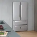 Bertazzoni Professional kylskåp med två fryslådor och integrerad ismaskin