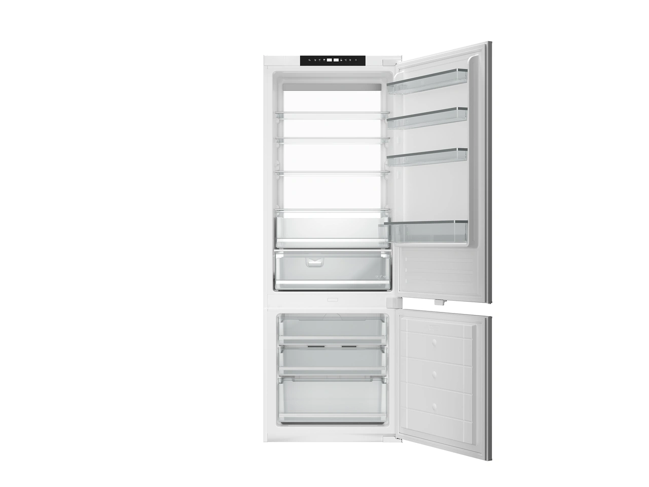 Bertazzoni integrerad kyl/frys, 69 cm bred, extra hög, 193 cm, med glidskena