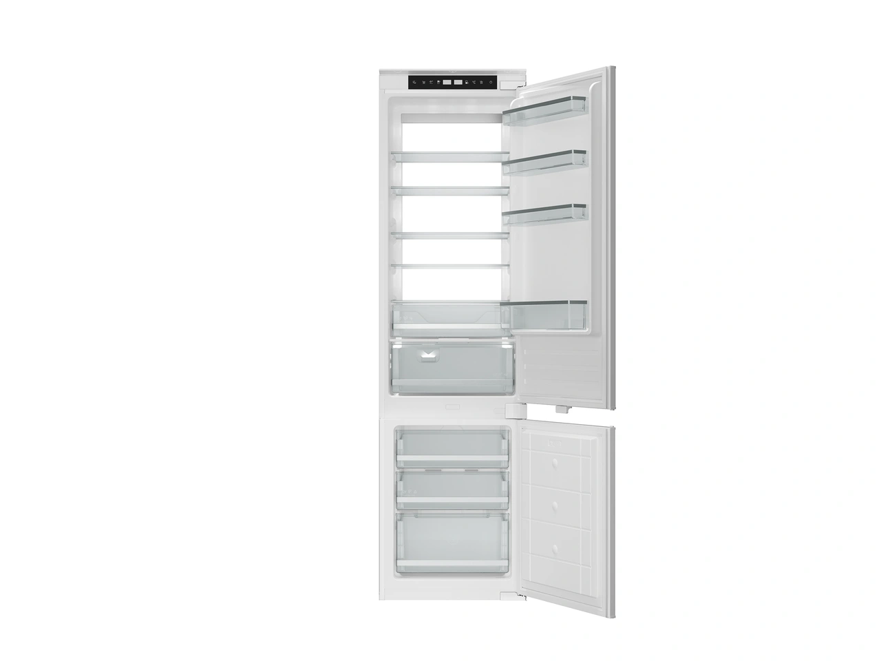 Bertazzoni integrerad kyl/frys, 54 cm bred, 193 cm hög, med glidskenor