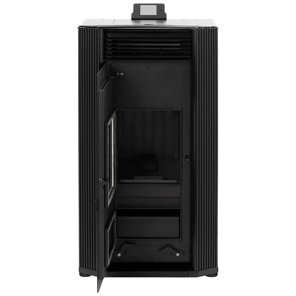 Vattenmantlad pelletskamin Paula, 24 kW, vue 2