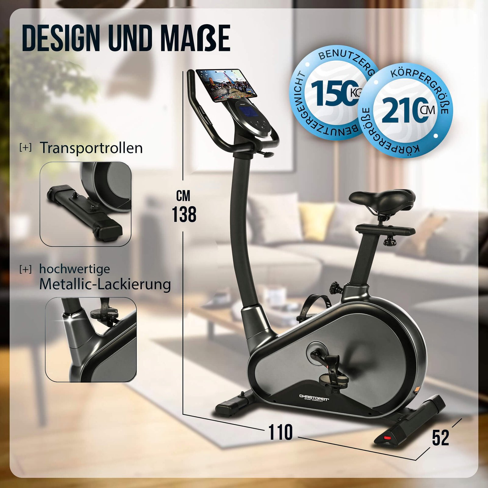 Motionscykel EM 8000, vue 3